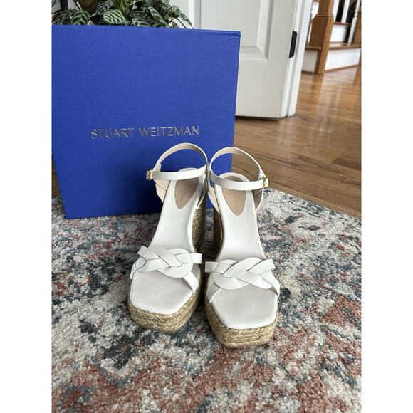 Stuart Weitzman Braida Max Espadrille Espadrille Wedge Sandals Size 7 - Picture 1 of 7